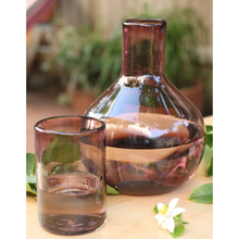 Load image into Gallery viewer, Mexican Hand Blown Amethyst Glass Carafe

